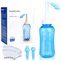 Lavado nasal- 300ml Hydro Nasal Wash Cleaner-sistema de irrigación de los senos nasales con 30 paquetes de sal- botella…